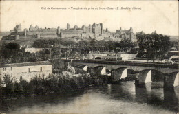 Delcampe - Cite De Carcassonne CPA Vue Generale Prise Du Nord Ouest - Carcassonne