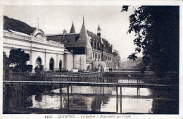 Delcampe - QUIMPER (29) - Préfecture Et Passerelles Sur L'Odet - CPA - Circulée 1925 - Quimper
