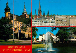 Delcampe - Oldenburg Niedersachsen Schloss Zentrum Lambertikirche Stautor Fontaene - Oldenburg