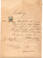 Delcampe - 1883. Hungary, Bežanija. Debt Settlment Paper With 20kr Revenue Stamp - Steuermarken