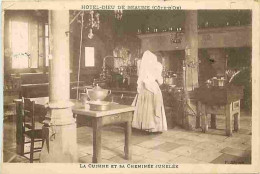 Delcampe - Carte Postale Ancienne - 21 - Beaune - Hotel Dieu - La Cuisine Et Sa Cheminée Jumelée - Animée - Religieuses - Oblitérat - Beaune