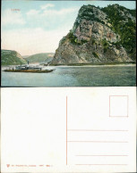 Delcampe - Ansichtskarte St. Goarshausen Dampfer Vor Loreleyfelsen 1911 - Loreley