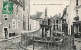 Delcampe - [-30%] FRANCE - Saulieu - Fontaine Saint Andoche - Carte Postale Ancienne - Saulieu