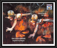 Delcampe - 80184 Mi N°257 Sierra Leone Donald Two Ducks Dancers 60 Th Anniversary Degas Disney Bloc (BF) Neuf ** MNH 1995 - Disney