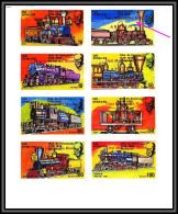 Delcampe - 81357 Suède Sverige Iso Railway Train Trains Locomotive Overprint Apollo 11 Espace Space ** MNH 1979 Non Dentelé Imperf - Europa