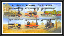 Delcampe - 81325 Congo BF N°171 Les Grands Chemins De Fer Du Monde TB Neuf ** MNH Train Trains Locomotive 2001 - Neufs