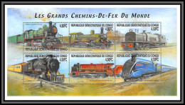 Delcampe - 81326 Congo BF N°173 Les Grands Chemins De Fer Du Monde TB Neuf ** MNH Train Trains Locomotive 2001 - Neufs