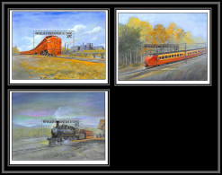 Delcampe - 81327 Congo Y&t N°66 U/V/W Les Grands Chemins De Fer Du Monde TB Neuf ** MNH Train Trains Locomotive 2001 - Neufs