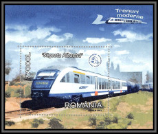 Delcampe - 81300 Romania Romana Roumanie Mi BF N°337 Upu Congress 2004 Trenuri Moderne TB Neuf ** MNH Train Trains Locomotive - Blocs-feuillets