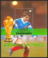 Delcampe - 81267 Grenada Grenadines Mi BF N°197 TB Neuf ** MNH Football Soccer WORLD CUP ITALIA 1990 Yugoslavia - Grenade (1974-...)