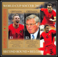 Delcampe - 81259 Grenada Grenade N° Belgique/brazil Waseig Coupe Du Monde World Cup 2002 Korea Japan ** MNH Football Soccer - Grenade (1974-...)