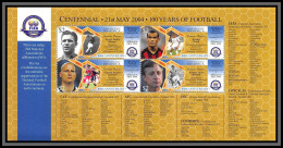 Delcampe - 81220 Dominica Dominique Mi N°3620/3623 Cruyff Puskas 100 Years Centenary Of Fifa 2004 TB Neuf ** MNH Football Soccer - Dominique (1978-...)