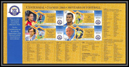 Delcampe - 81222 Grenada Grenade Yt 4611/4614 Platini Batistuta Cafu Vialli 100 Years Centenary Of Fifa 2004 ** MNH Football Soccer - Grenade (1974-...)