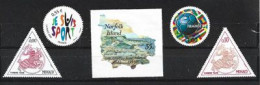 Delcampe - FRANCE-NORFOLK ISLAND-MONACO, Special-format Stamps, 5 Timbres Neufs **   Lot # 8 - Vrac (max 999 Timbres)
