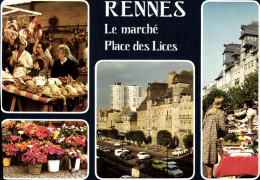 Delcampe - CPM Rennes Le Marche Place Des Lices Vieilles Maisons Hotels De La Noue Et Du Mohan - Rennes