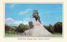 Delcampe - RUSSIE SAINT PETERSBOURG STATUE DE PIERRE LE GRAND LE CAVALI - Russie