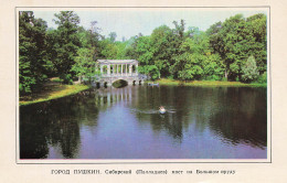 Delcampe - RUSSIE POUCHKINE PONT SIBERIEN SUR LE GRAND ETANG - Russie