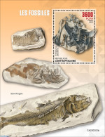 Delcampe - Central Africa 2023 Fossils, Mint NH, Nature - Fish - Prehistoric Animals - Prehistory - Fische