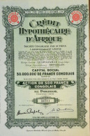 Delcampe - Crédit Hypothécaire D'Afrique - 1951 - Leopoldville -1951 - Action De 500 Francs Congolais - Afrika