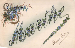 Delcampe - CPA - PRENOM - MARTHE écrit En Caligraphie Illustré De Fleurs Violettes - Firstnames