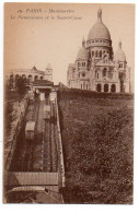 Delcampe - 75 - PARIS - Le Funiculaire Et Le Sacré-Cœur - Sacré-Coeur