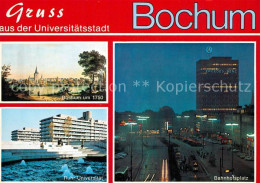 Delcampe - BOCHUM  CITY Stadtbild Um 1750 Ruhr Universitaet Bahnhofsplatz Nachtaufnahme - Bochum
