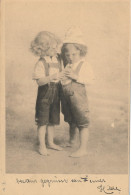 Delcampe - 1906 GERMANY Children Alpine Dress Postcard Germania 5 Pf Stamp Pristine Offenburg Baden 11.12.06 Postmark To Johanna We - Offenburg