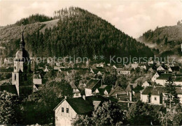 Delcampe - Friedrichroda Ortsansicht Mit Kirche - Friedrichroda
