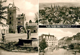 Delcampe - Naumburg Saale Marienplatz Marientor Brunnen Stadtpanorama Mit Dom Wilhelm Pieck - Naumburg (Saale)