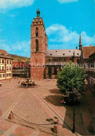 Delcampe - Neustadt Weinstrasse Stiftskirche Und Rathausplatz Brunnen - Neustadt (Weinstr.)