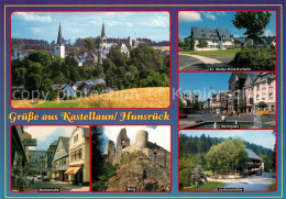 Delcampe - Kastellaun Hunsrueck Marktplatz Burg Panorama Junkersmuehle - Kastellaun