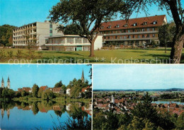 Delcampe - Bad Waldsee Sanatorium Maximilianbad Partie Am See Panorama - Bad Waldsee