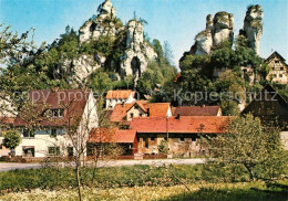Delcampe - Tuechersfeld Ortsmotiv Mit Felsen Fraenkische Schweiz - Pottenstein