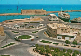 Delcampe - Heraklion Fliegeraufnahme Hafen - Griechenland