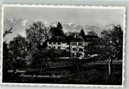 Delcampe - 1805 Jongny 1951 Foto AK Pension Maison De Vacances Co-op - 38212192 - Jongny
