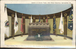 Delcampe - Springfield Illinois President Abraham Lincoln Tomb Oak Ridge Cemetery And Linco - Sonstige & Ohne Zuordnung