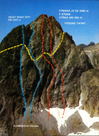 Delcampe - Deutschendorf Poprad Dračí štít Hohe Tatra/Vysoké Tatry VYSOKÁ JV SZ 2560 M 1988 - Slowakei