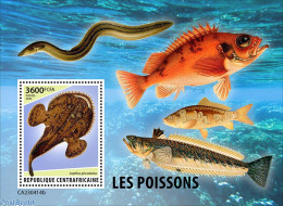 Delcampe - Central Africa 2023 Fishes, Mint NH, Nature - Fish - Fische
