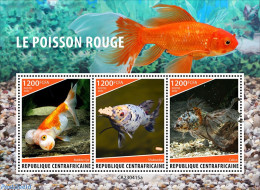 Delcampe - Central Africa 2023 Goldfish, Mint NH, Nature - Fish - Fische