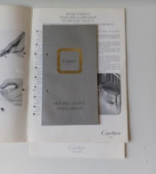 Delcampe - Set De Documents Cartier Santos D'époque / Notices Rares 3 Pcs / Vintage - Otros & Sin Clasificación