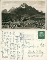 Delcampe - Mittenwald Panorama Des Ortes Mit Bergnamen, Gebirge, Alpen Berge 1936 - Mittenwald