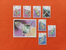 Delcampe - CAMBODGE / CAMBODIA/ Full ( Set + S/S ) Space 1990. MNH ( ** ) - Kambodscha