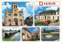 Delcampe - 71 DIGOIN L EGLISE XIXE S L HOTEL DE VILLE - Digoin