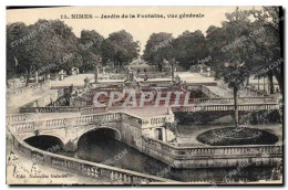 Delcampe - CPA Nimes Jardin De La Fontaine Vue Generale - Nîmes