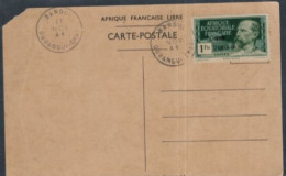 Delcampe - CARD   BANGUI 1944 - Covers & Documents