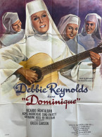 Delcampe - Affiche Ciné DOMINIQUE Debbie REYNOLDS H.KOSTER 63x47" 1966  120/160cm - Afiches & Pósters