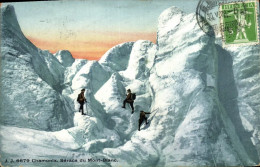 Delcampe - CPA Alpinisme Chamonix Seracs Du Mont Blanc - Alpinismus, Bergsteigen