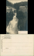 Delcampe - Ansichtskarte Bad Gastein Wasserfall - Hotels 1924 - Bad Gastein