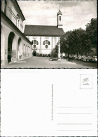 Delcampe - Dillingen A. D. Donau Kirche, Platz Mit Denkmal, Strasse Mit VW Käfer 1960 - Dillingen