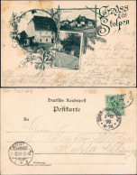 Delcampe - Ansichtskarte Stolpen 3 Bild Restauration Zur Linde, Straße 1899 - Stolpen